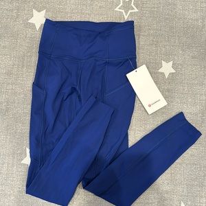 NWT Lululemon fast and free HR tights 25”